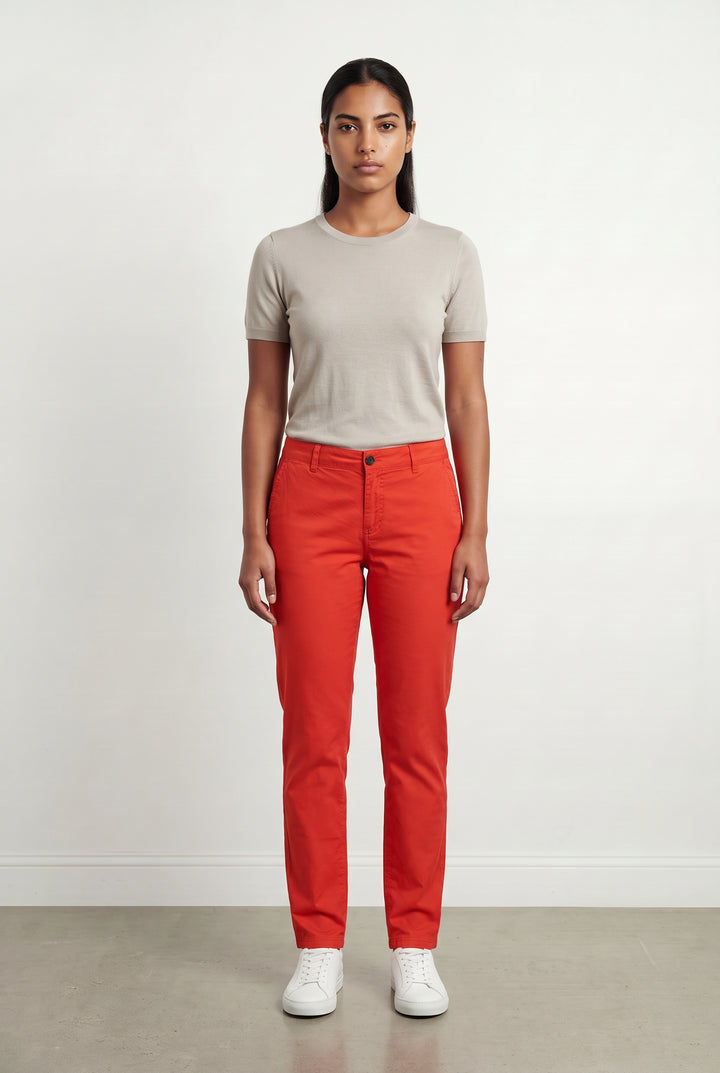 Pantalon Chino Rouge - Taille L/40 de la marque Maison 123 | PARAD121627 - Vendu par Paradigme - Image 1
