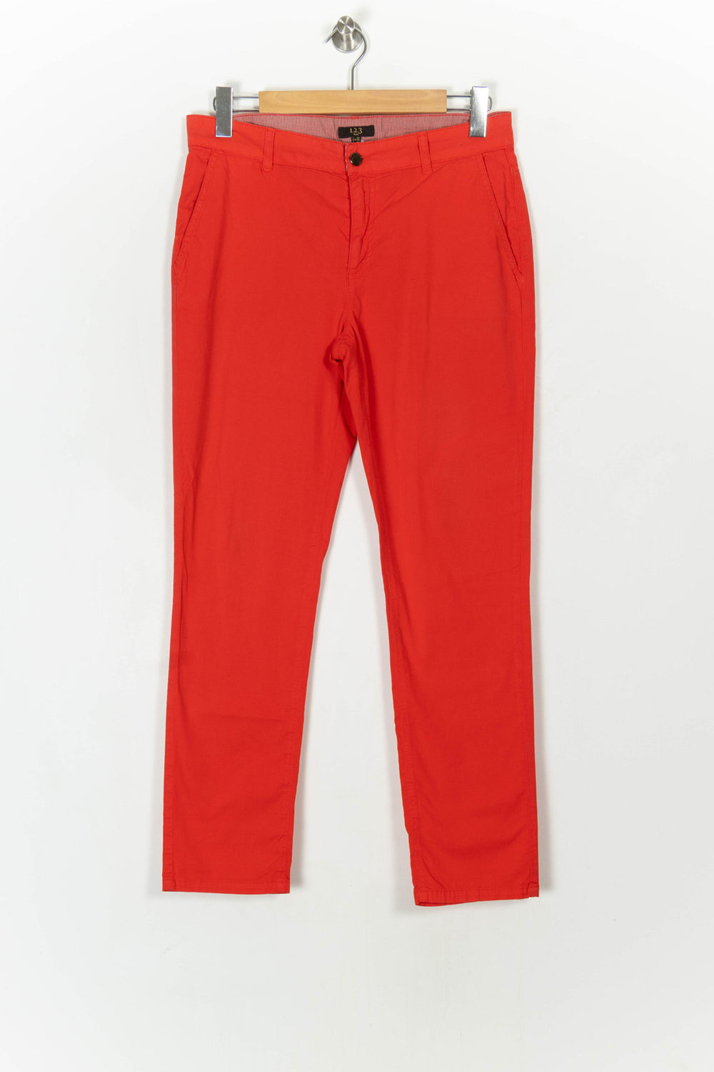 Pantalon Chino Rouge - Taille L/40 de la marque Maison 123 | PARAD121627 - Vendu par Paradigme - Image 2