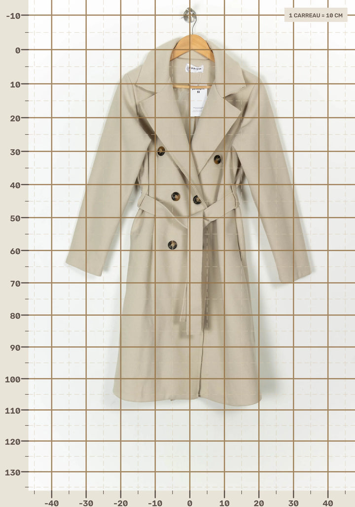 Trench Beige - Taille M/38 de la marque Rodier | PARAD121628 - Vendu par Paradigme - Image 4