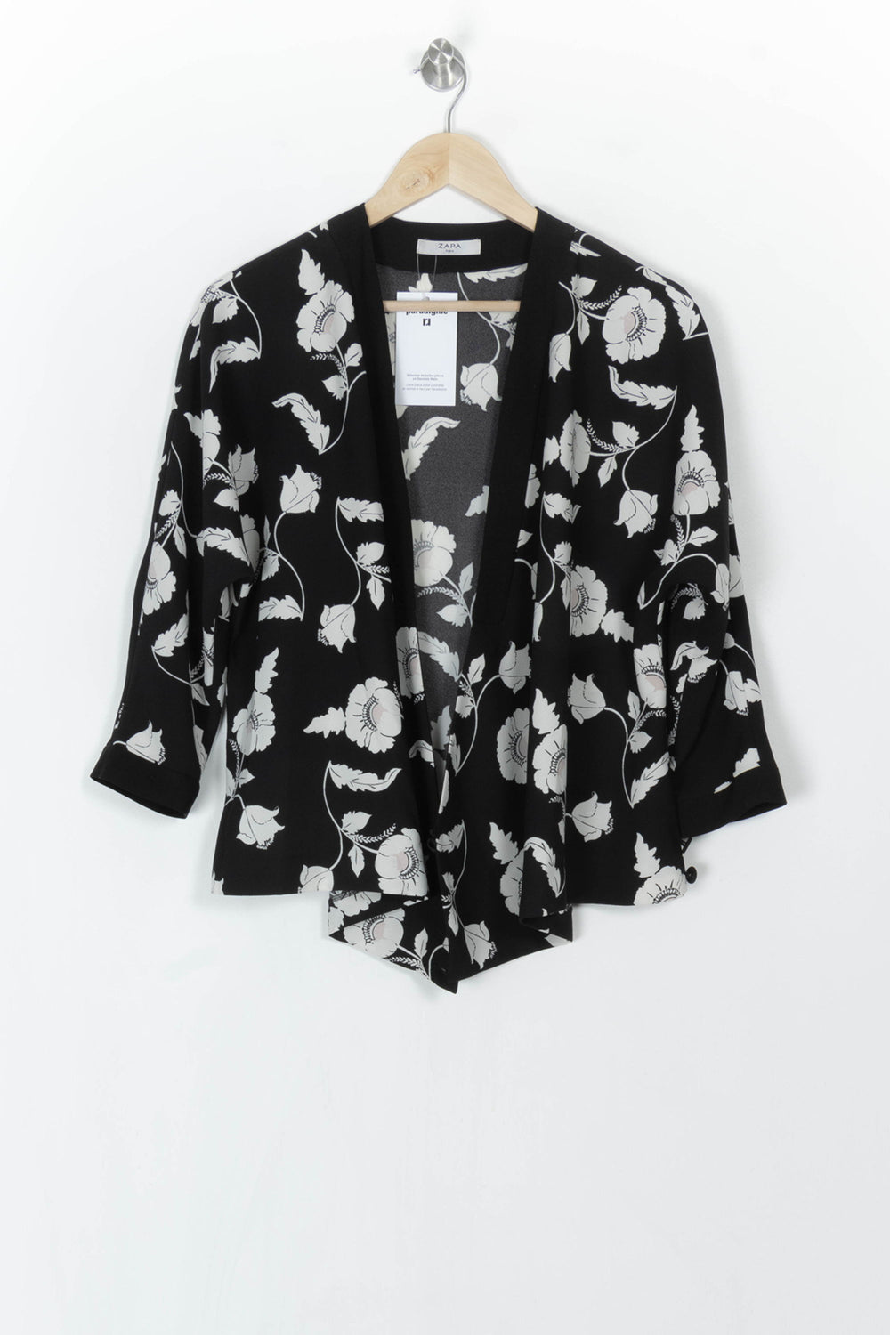Kimono Noir et Blanc - Taille S/36 de la marque ZAPA | PARAD121630 - Vendu par Paradigme - Image 2