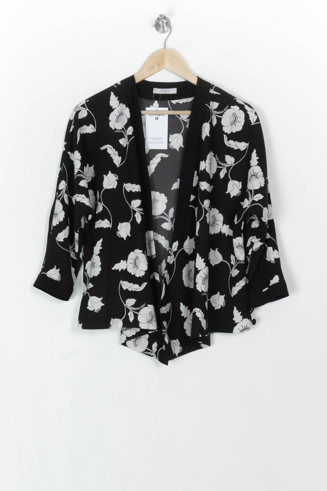 Kimono Noir et Blanc - Taille S/36 de la marque ZAPA | PARAD121630 - Vendu par Paradigme - Image 2