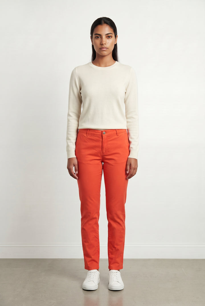 Pantalon Chino Orange - Taille L/40 de la marque Maison 123 | PARAD121632 - Vendu par Paradigme - Image 1