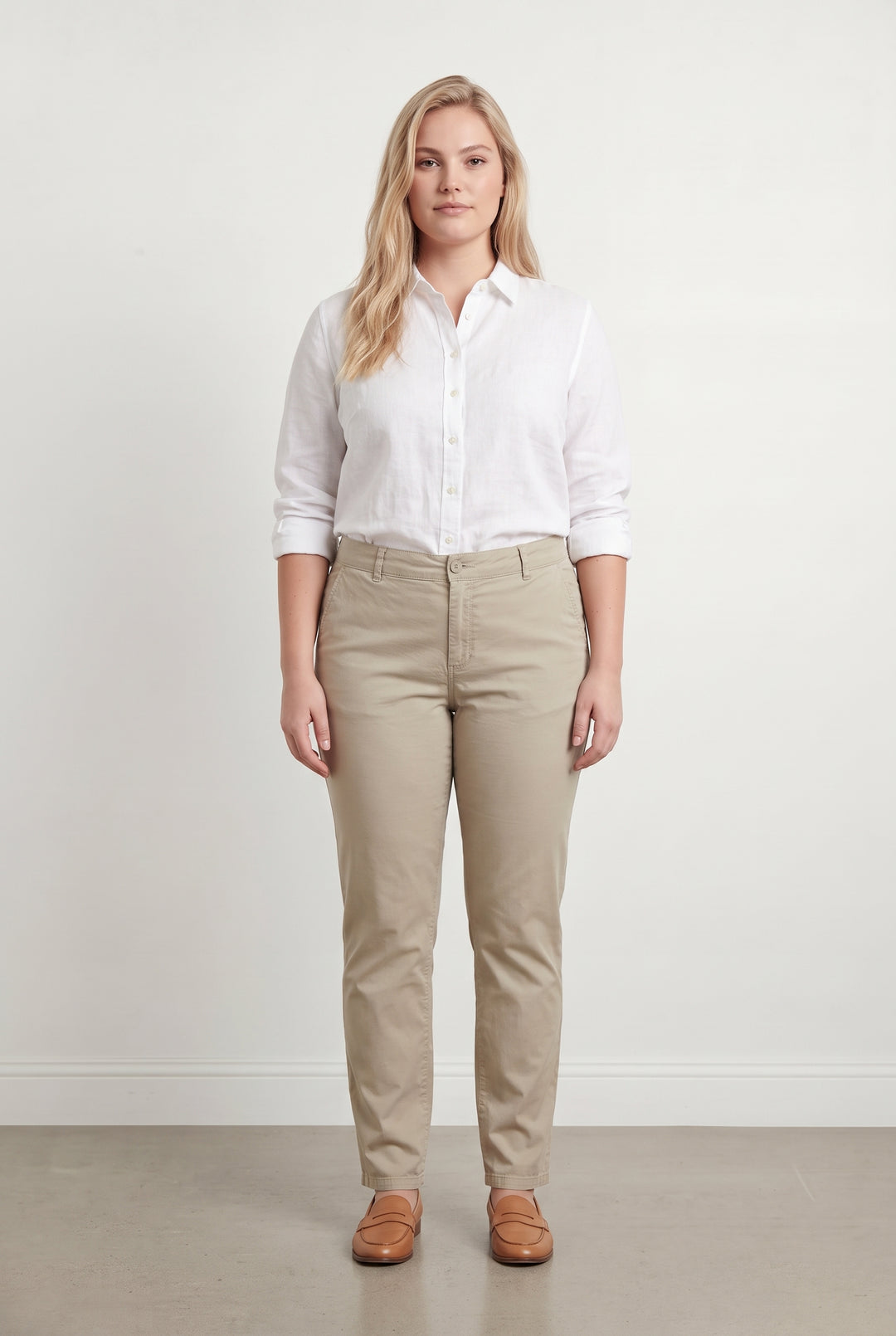 Pantalon Chino Beige - Taille XL/42 de la marque Maison 123 | PARAD121635 - Vendu par Paradigme - Image 1