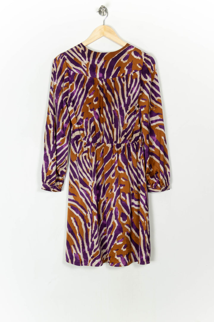 Robe Portefeuille Marron et Violet - Taille S/36 de la marque La Petite Etoile | PARAD121640 - Vendu par Paradigme - Image 5