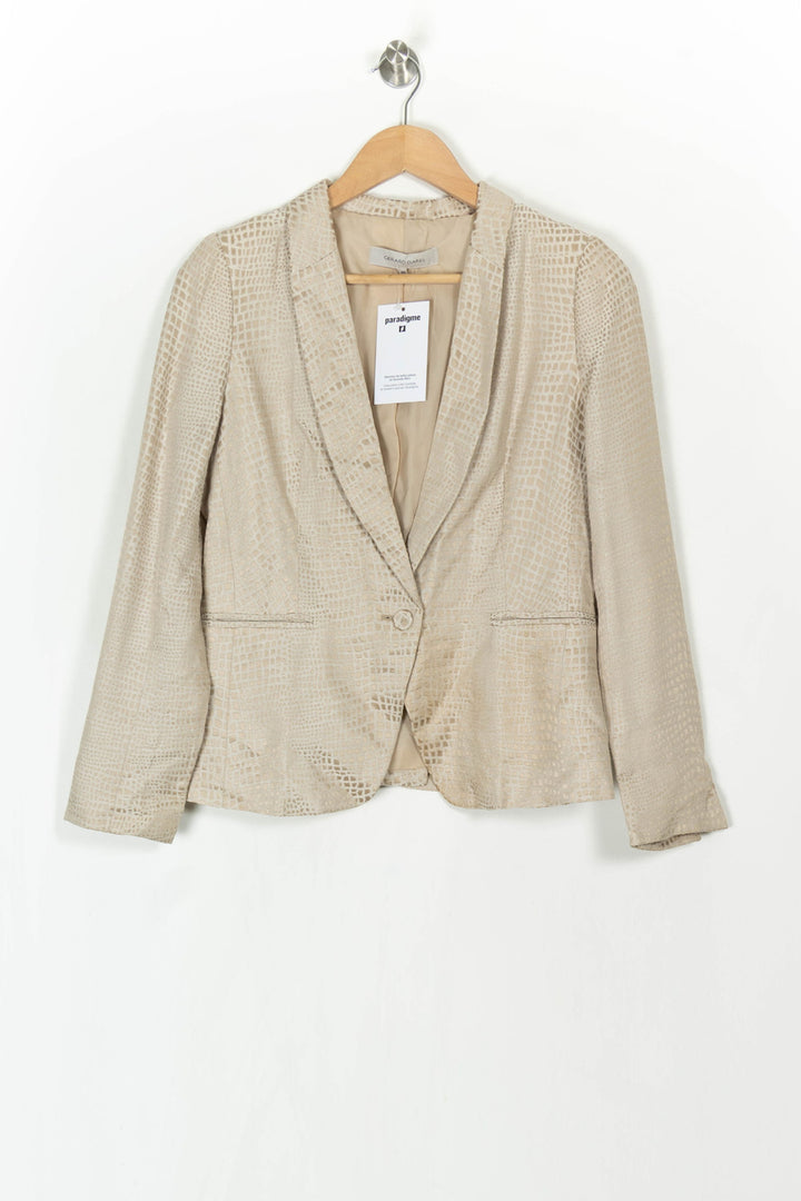 Blazer Beige - Taille S/36 de la marque Gerard Darel | PARAD121641 - Vendu par Paradigme - Image 2