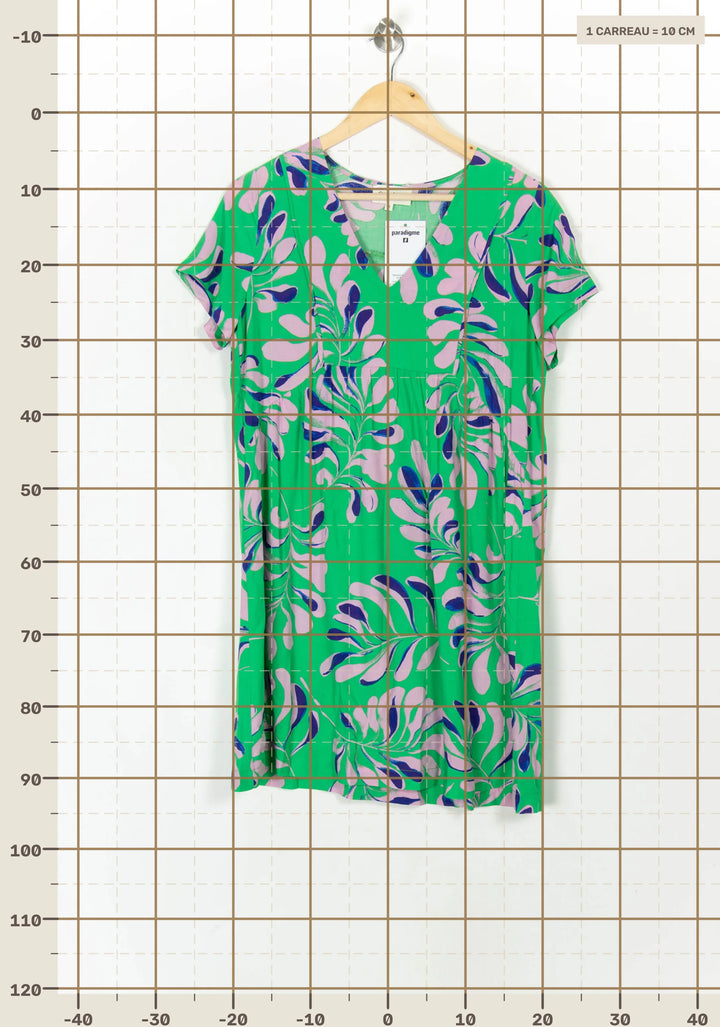 Robe Verte et Violette - Taille S/36 de la marque Grace &amp; Mila | PARAD121644 - Vendu par Paradigme - Image 4