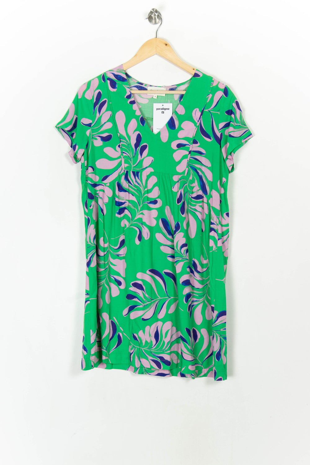 Robe Verte et Violette - Taille S/36 de la marque Grace & Mila | PARAD121644 - Vendu par Paradigme - Image 2