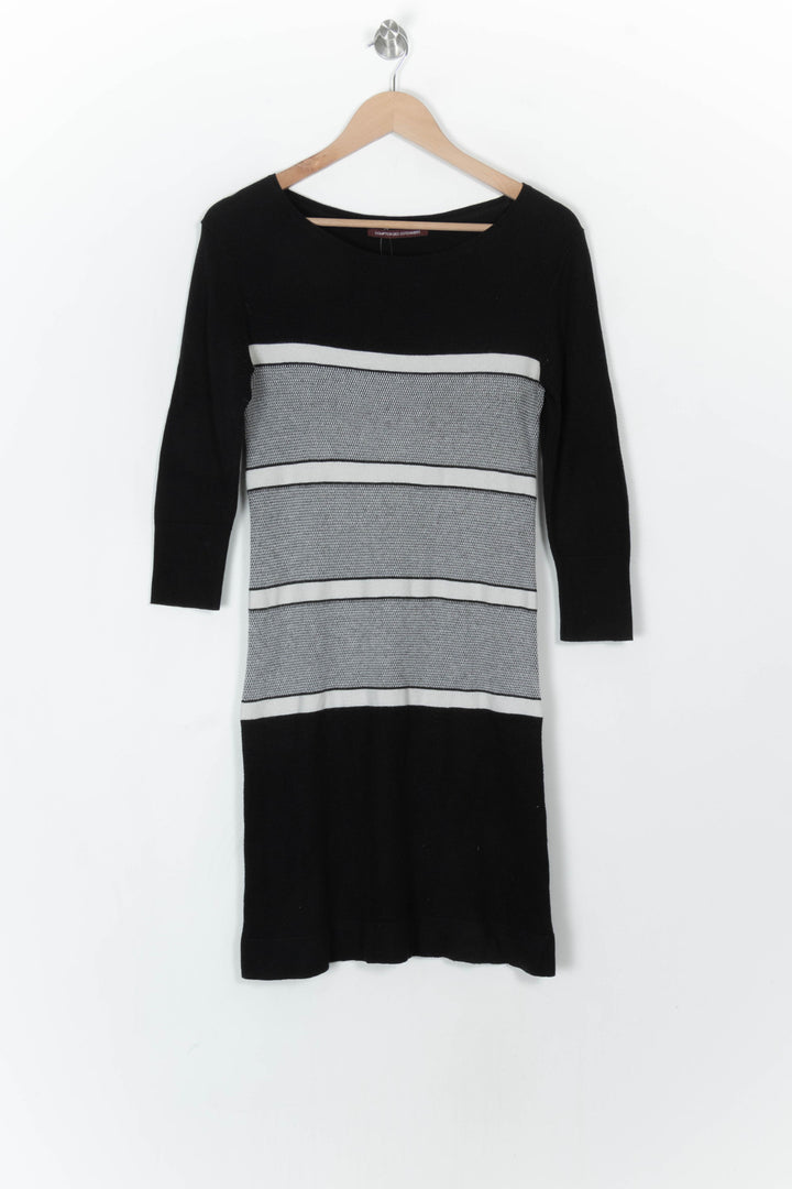 Robe Maille Noire et Grise - Taille XS/34 de la marque Comptoir des Cotonniers | PARAD121649 - Vendu par Paradigme - Image 2