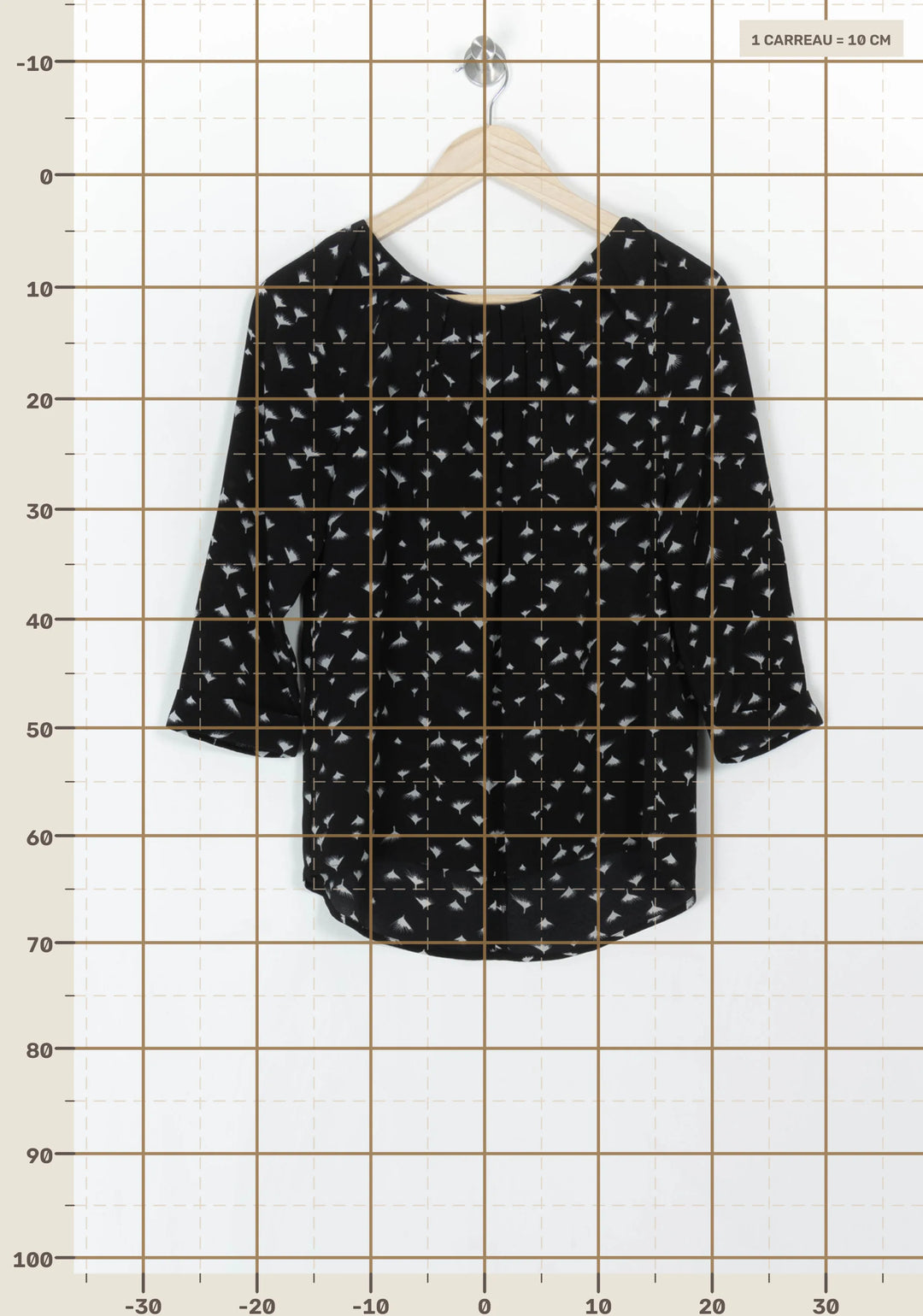 Blouse Noire et Blanche - Taille S/36 de la marque FRNCH | PARAD121650 - Vendu par Paradigme - Image 4