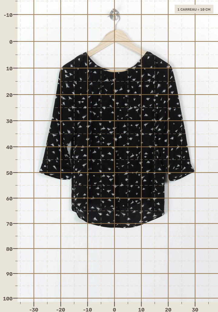 Blouse Noire et Blanche - Taille S/36 de la marque FRNCH | PARAD121650 - Vendu par Paradigme - Image 4