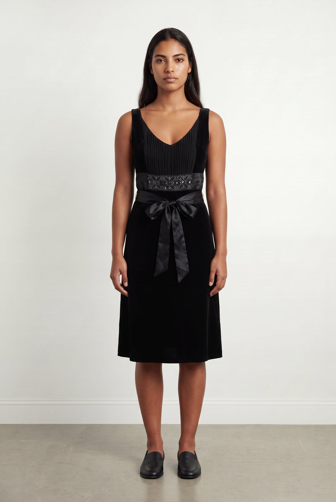 Robe Midi Noire - Taille L/40 de la marque Derhy | PARAD121651 - Vendu par Paradigme - Image 1
