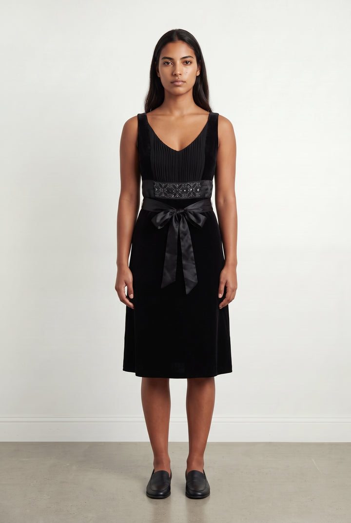 Robe Midi Noire - Taille L/40 de la marque Derhy | PARAD121651 - Vendu par Paradigme - Image 1
