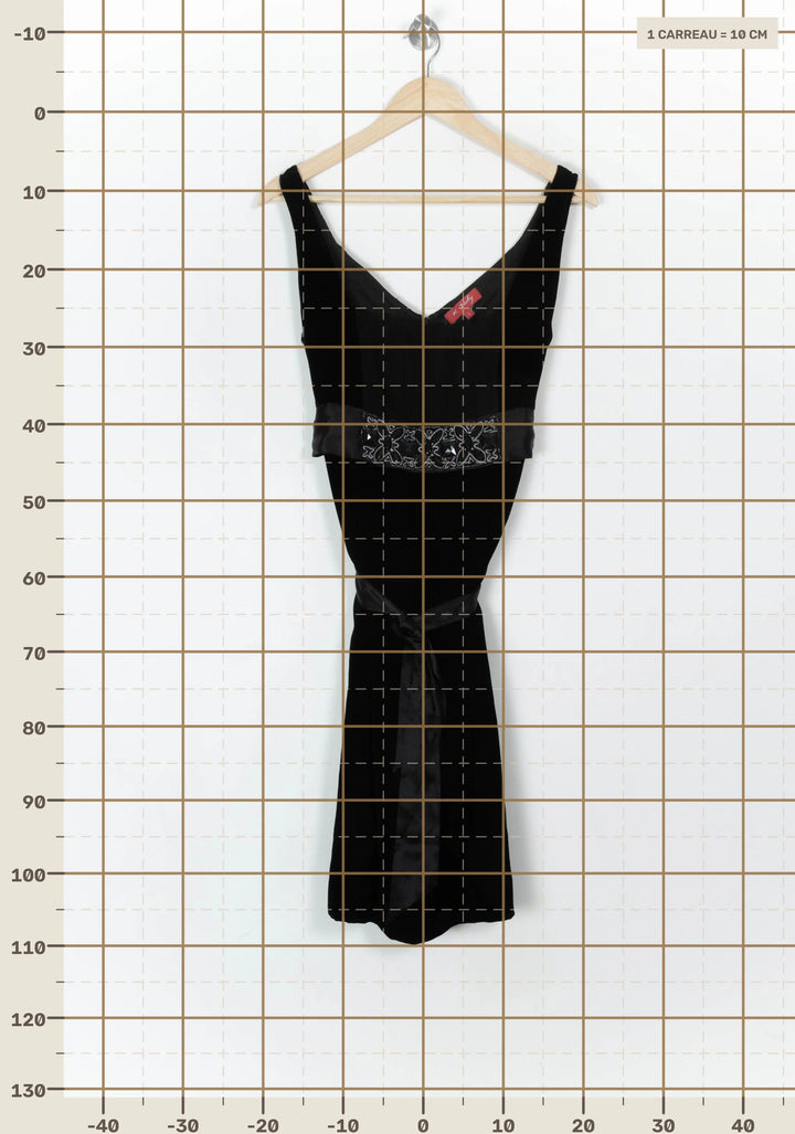 Robe Midi Noire - Taille L/40 de la marque Derhy | PARAD121651 - Vendu par Paradigme - Image 4