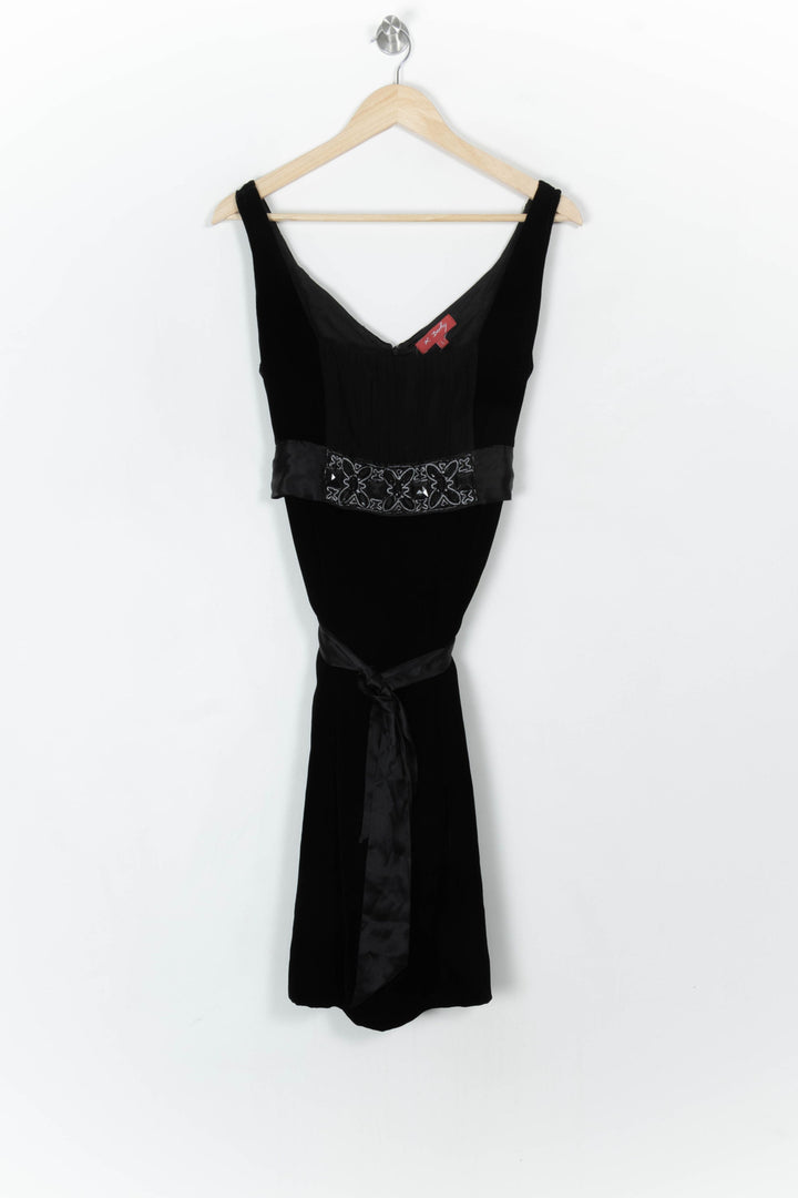 Robe Midi Noire - Taille L/40 de la marque Derhy | PARAD121651 - Vendu par Paradigme - Image 2