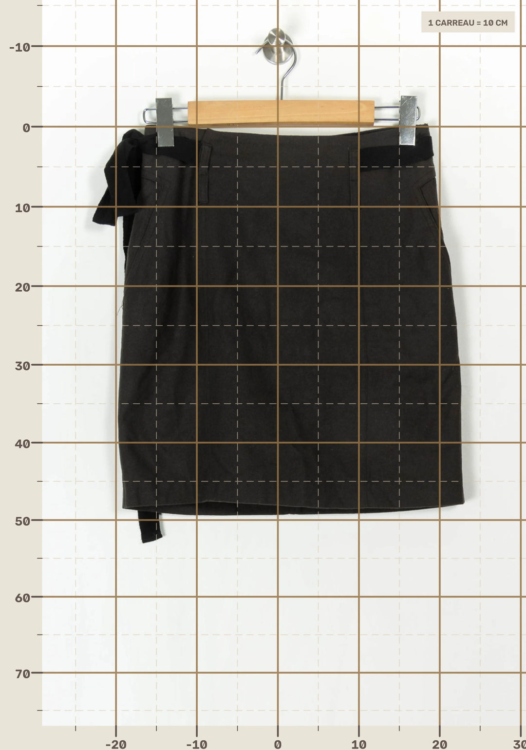 Jupe Courte Marron - Taille M/38 de la marque Comptoir des Cotonniers | PARAD121652 - Vendu par Paradigme - Image 4