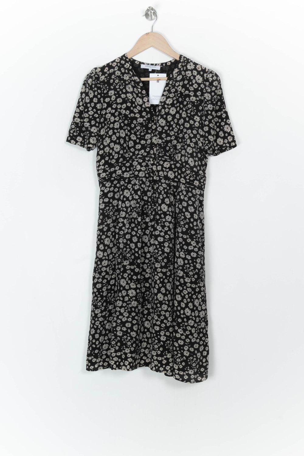 Robe Midi Noire et Blanche - Taille M/38 de la marque Gerard Darel | PARAD121655 - Vendu par Paradigme - Image 2