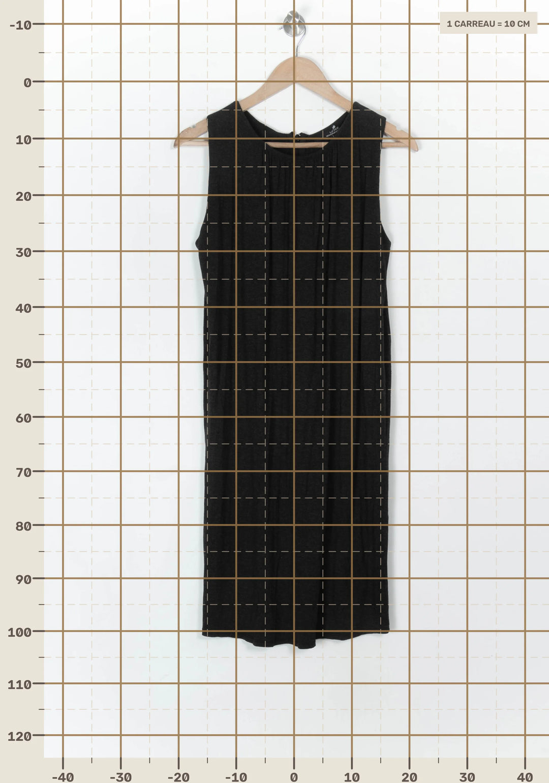 Robe Noire - Taille XL/42 de la marque La Fée Maraboutée | PARAD121656 - Vendu par Paradigme - Image 4
