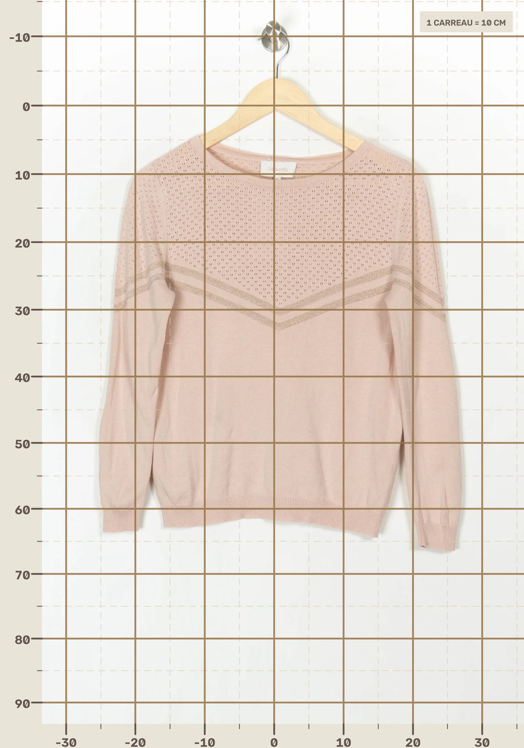 Pull Rose - Taille S/36 de la marque Grace &amp; Mila | PARAD121657 - Vendu par Paradigme - Image 4