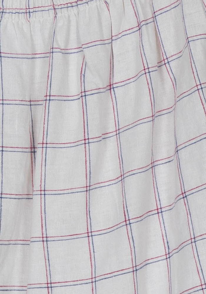 Blouse Blanc à Carreaux Bleus et Rouges - Taille S/36 de la marque Karl Marc John | PARAD121661 - Vendu par Paradigme - Image 3