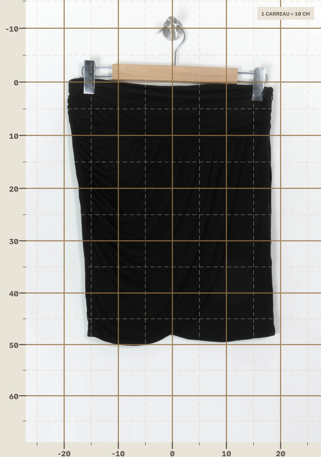 Jupe Drapée Noire - Taille L/40 de la marque IKKS | PARAD121663 - Vendu par Paradigme - Image 4