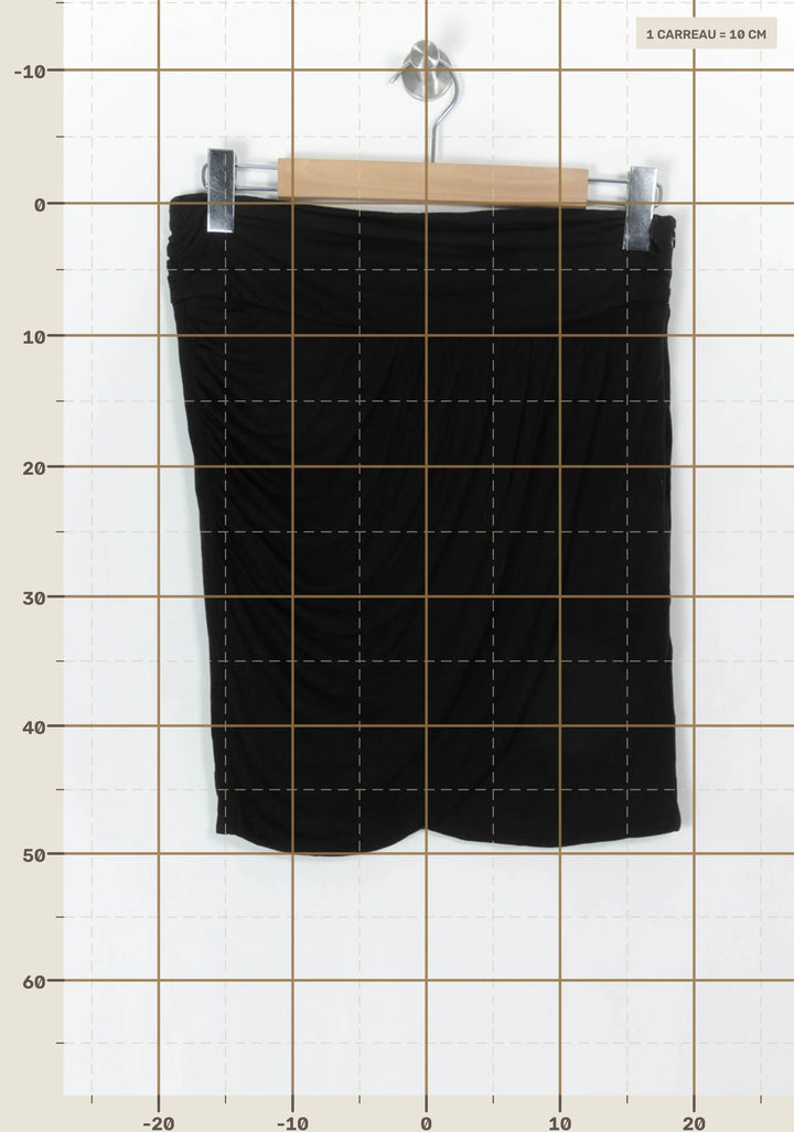 Jupe Drapée Noire - Taille L/40 de la marque IKKS | PARAD121663 - Vendu par Paradigme - Image 4