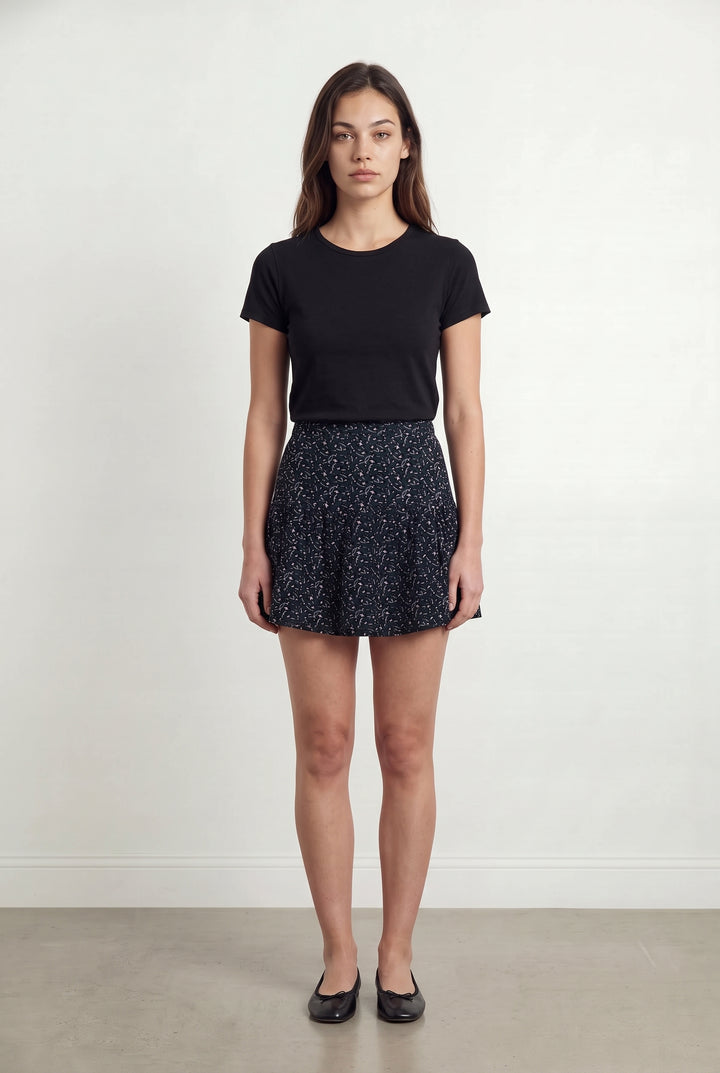 Jupe Courte Noire et Rose - Taille XS/34 de la marque Karl Marc John | PARAD121664 - Vendu par Paradigme - Image 1