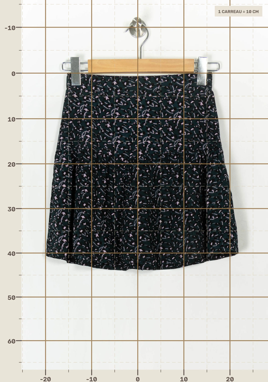 Jupe Courte Noire et Rose - Taille XS/34 de la marque Karl Marc John | PARAD121664 - Vendu par Paradigme - Image 4
