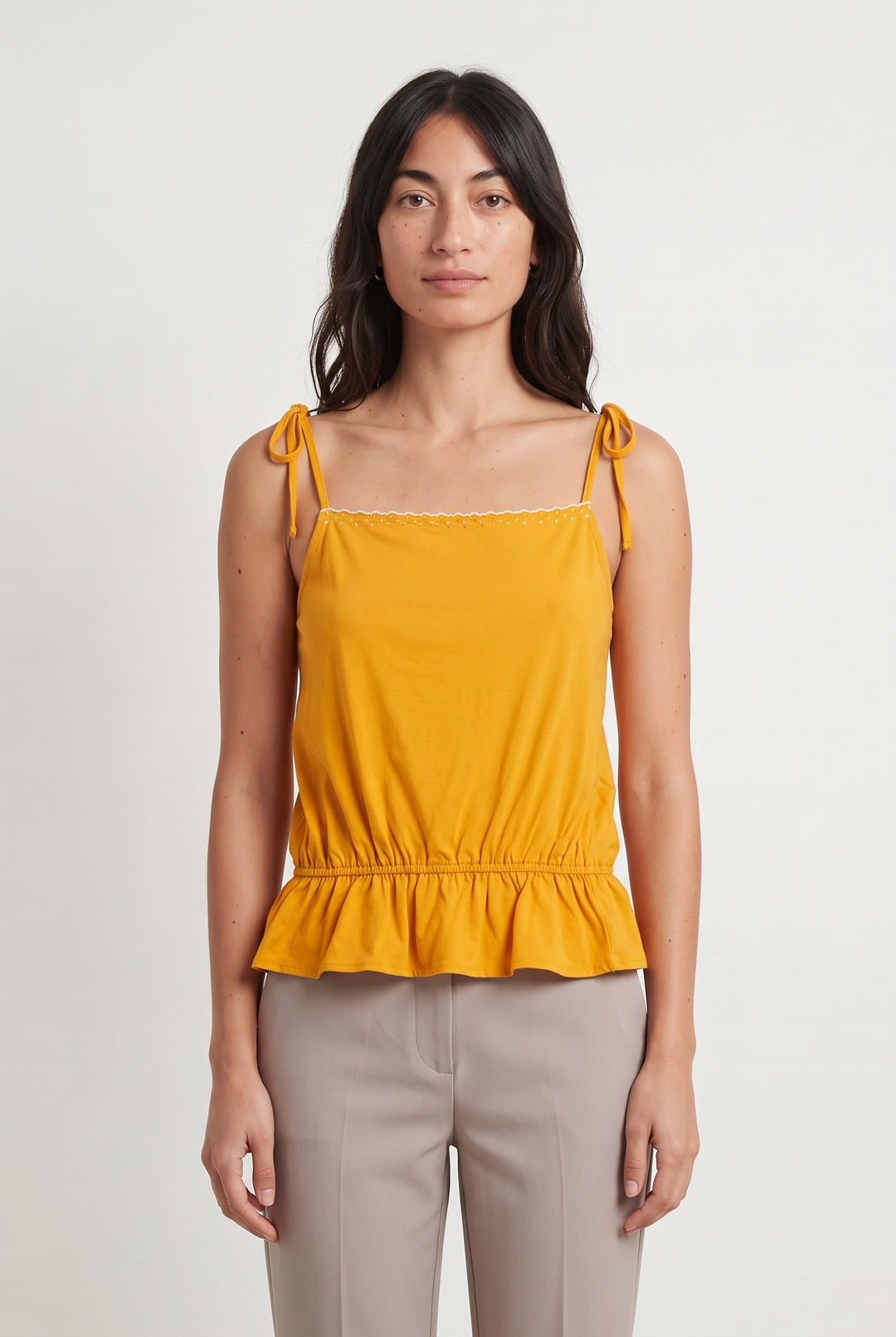 Débardeur Jaune - Taille XS/34 de la marque Karl Marc John | PARAD121666 - Vendu par Paradigme - Image 1