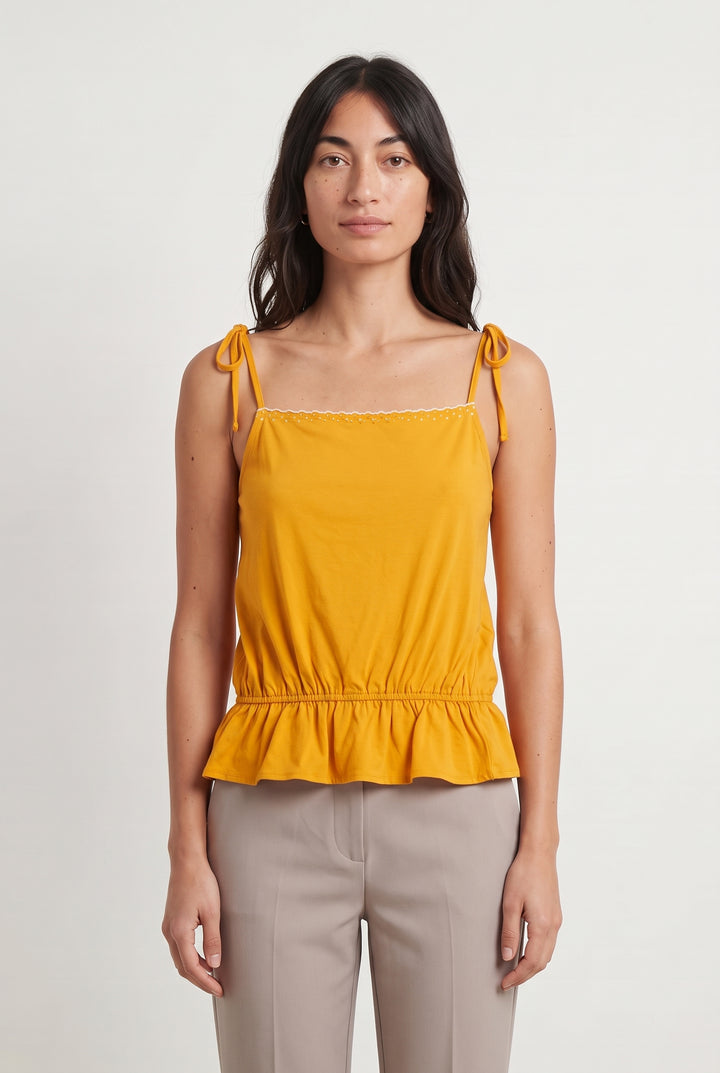 Débardeur Jaune - Taille XS/34 de la marque Karl Marc John | PARAD121666 - Vendu par Paradigme - Image 1