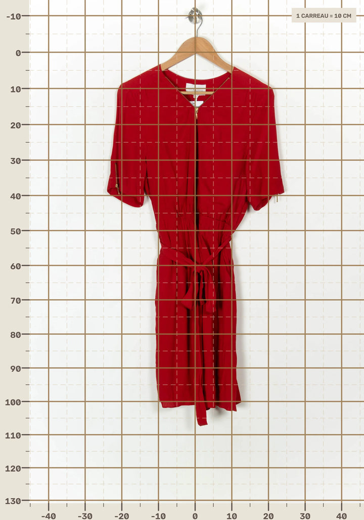 Robe Midi Rouge - Taille XL/42 de la marque Sud express | PARAD121667 - Vendu par Paradigme - Image 4
