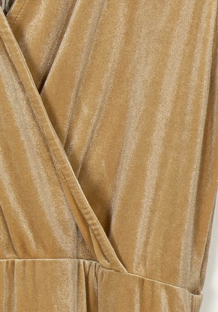 Robe Longue Dorée - Taille L/40 de la marque La Fée Maraboutée | PARAD121670 - Vendu par Paradigme - Image 3