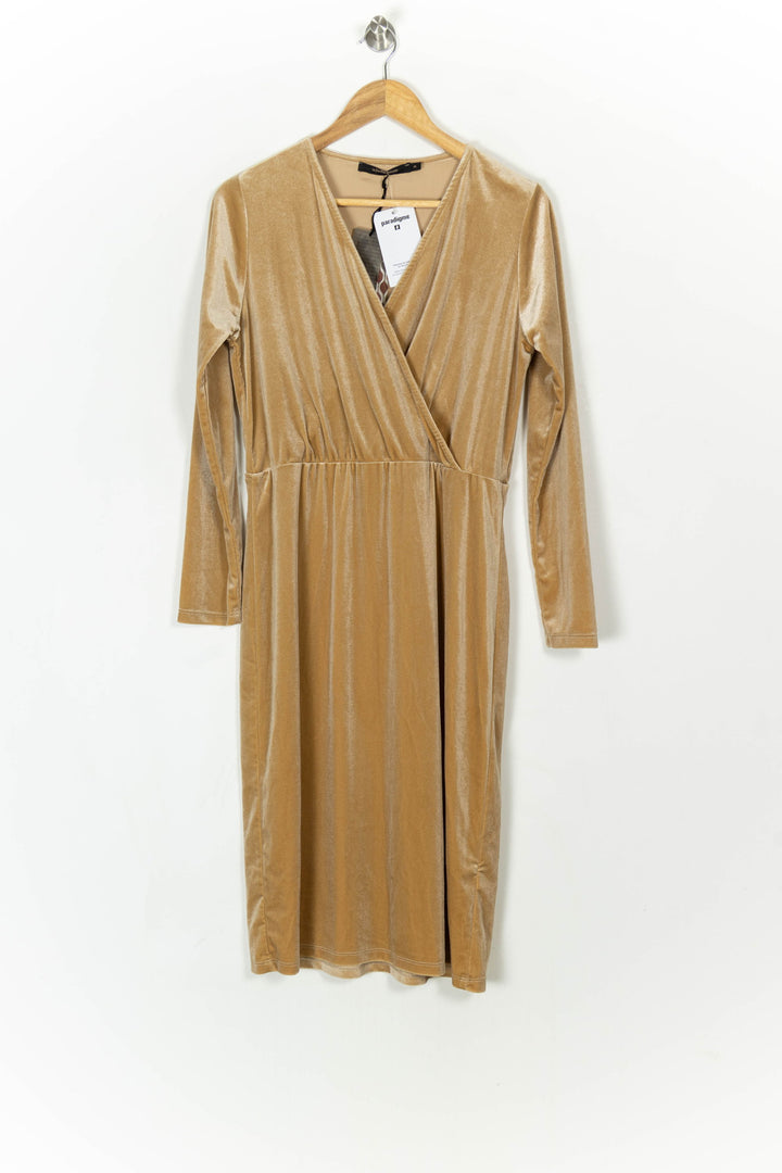 Robe Longue Dorée - Taille L/40 de la marque La Fée Maraboutée | PARAD121670 - Vendu par Paradigme - Image 2
