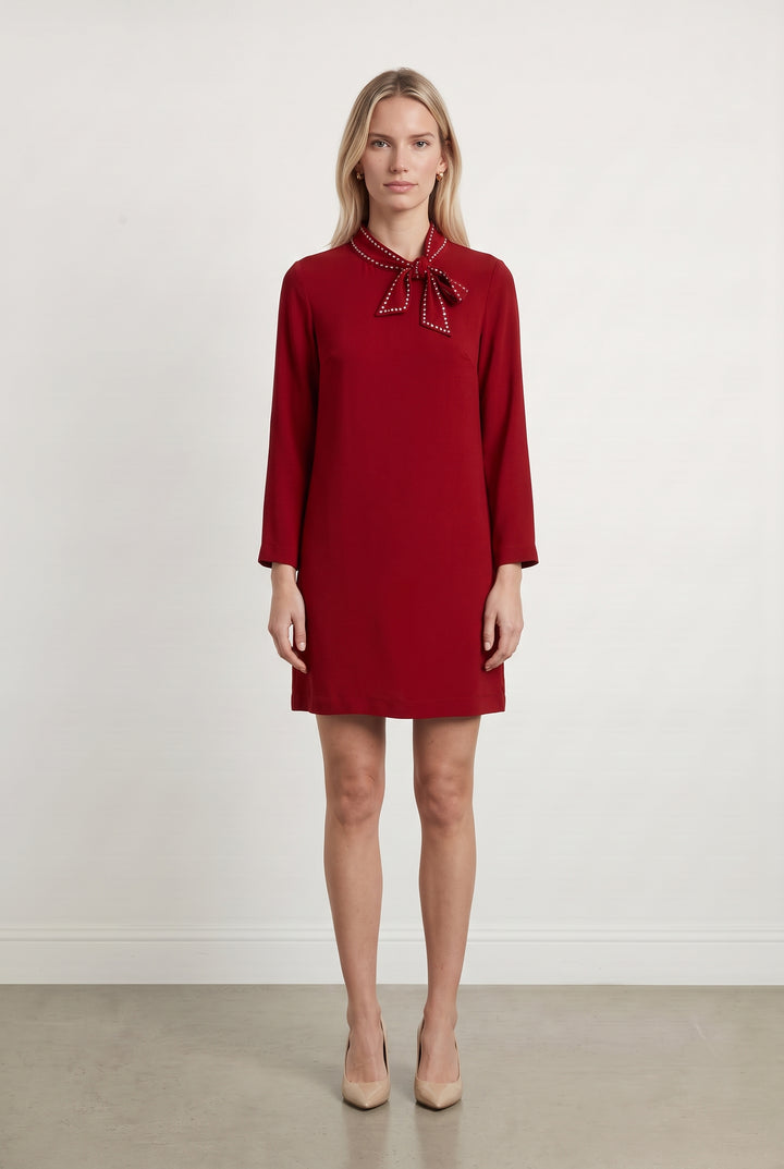 Robe Droite Bordeaux - Taille M/38 de la marque Liu Jo | PARAD121673 - Vendu par Paradigme - Image 1