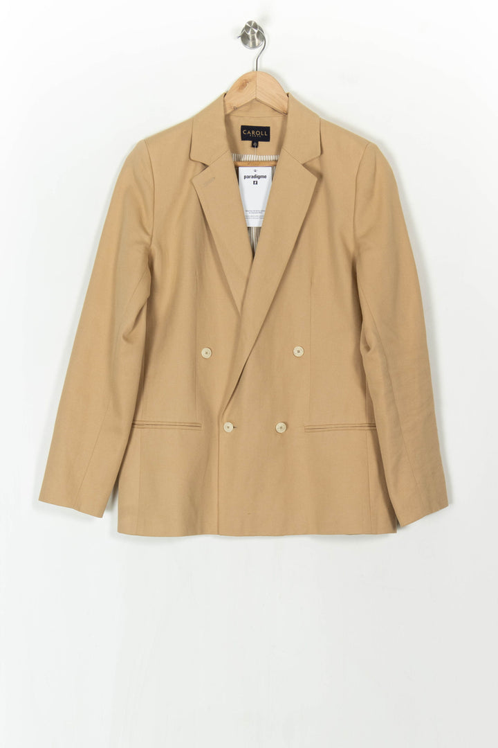 Blazer Beige - Taille L/40 de la marque Caroll | PARAD121678 - Vendu par Paradigme - Image 2