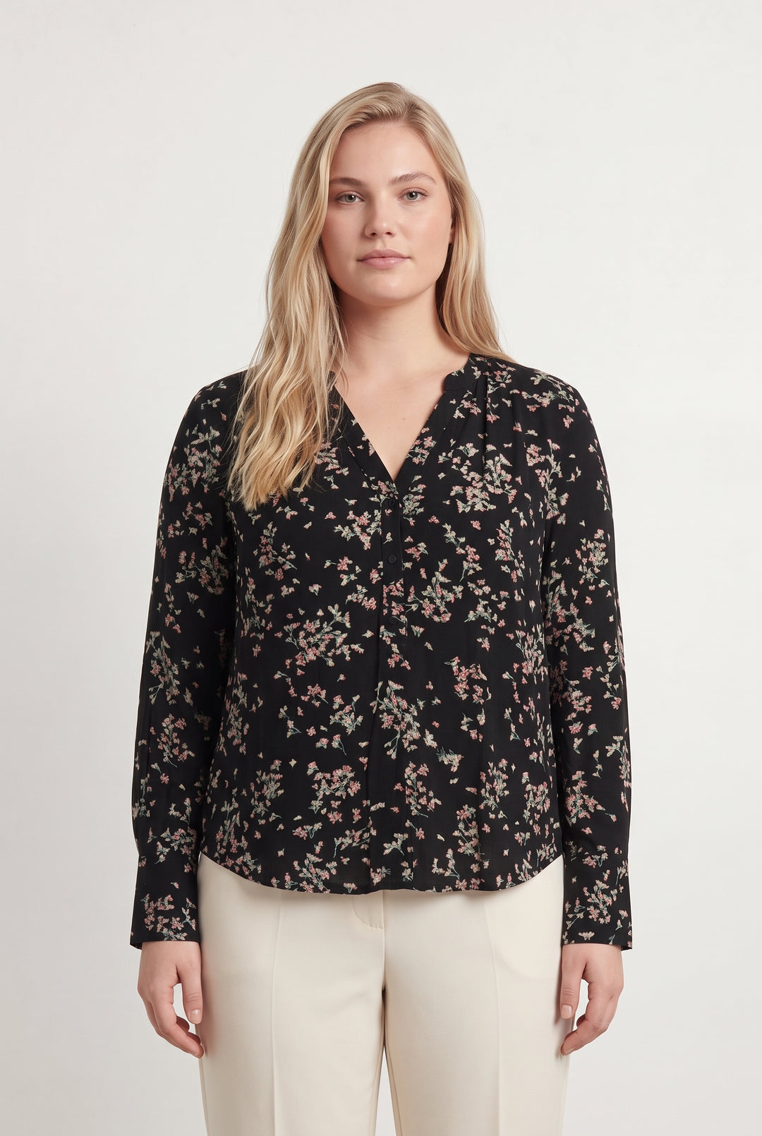 Blouse Noire et Fleurie - Taille XL/42 de la marque Comptoir des Cotonniers | PARAD121680 - Vendu par Paradigme - Image 1