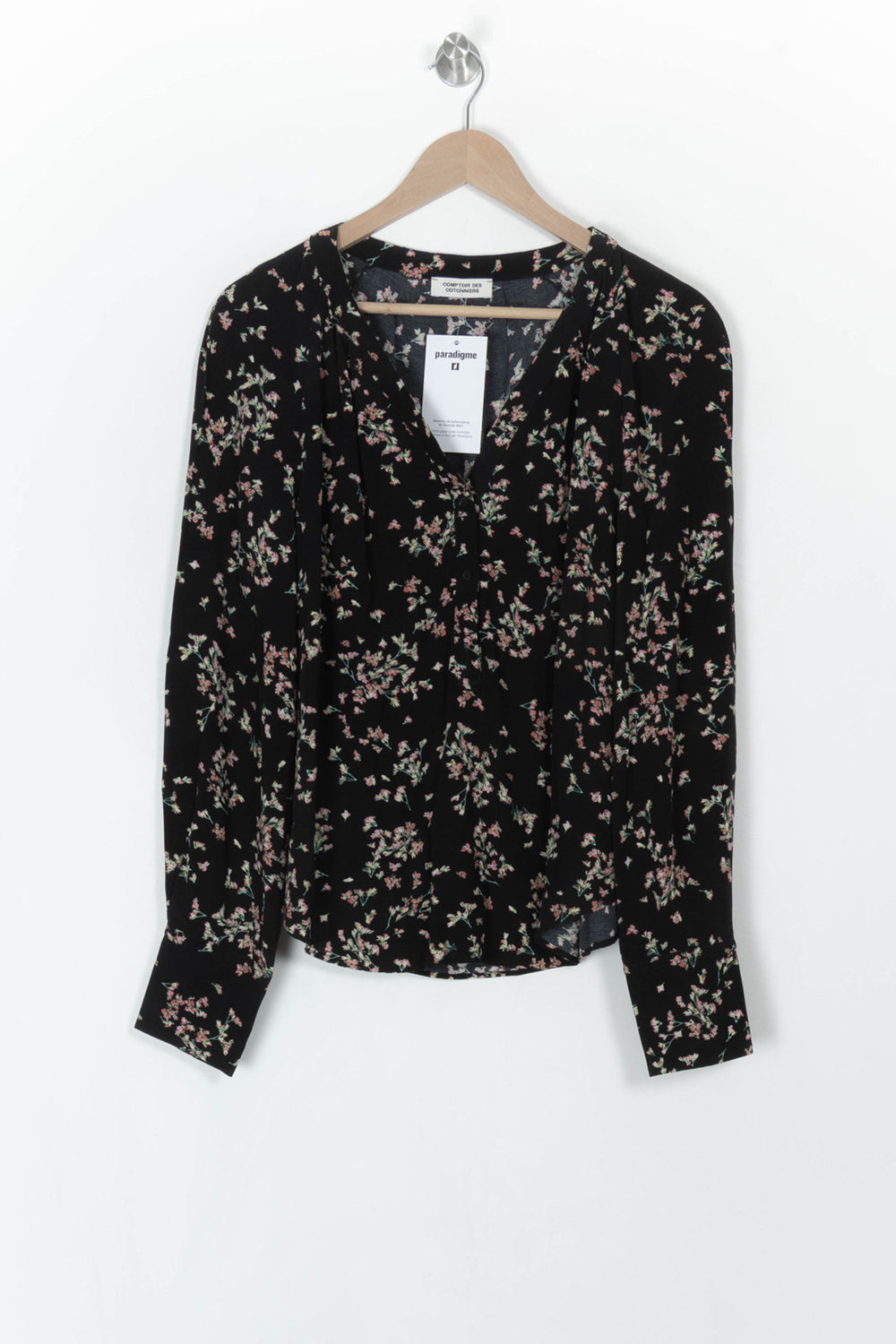 Blouse Noire et Fleurie - Taille XL/42 de la marque Comptoir des Cotonniers | PARAD121680 - Vendu par Paradigme - Image 2
