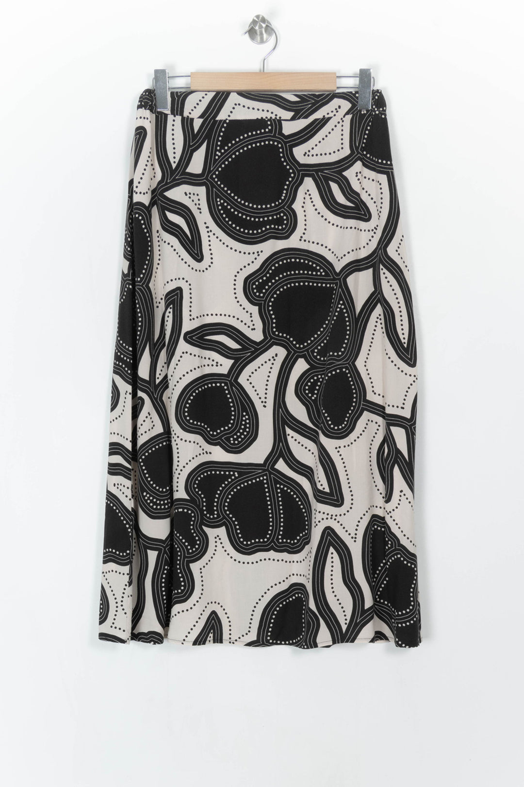 Jupe Longue Noire et Blanche - Taille L/40 de la marque La Fée Maraboutée | PARAD121683 - Vendu par Paradigme - Image 5