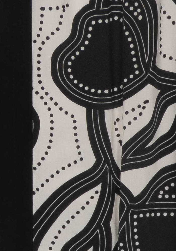Jupe Longue Noire et Blanche - Taille L/40 de la marque La Fée Maraboutée | PARAD121683 - Vendu par Paradigme - Image 3