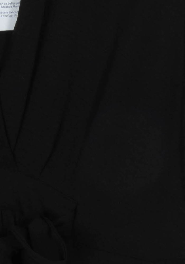 Robe Kimono Noire - Taille M/38 de la marque La Fée Maraboutée | PARAD121685 - Vendu par Paradigme - Image 3