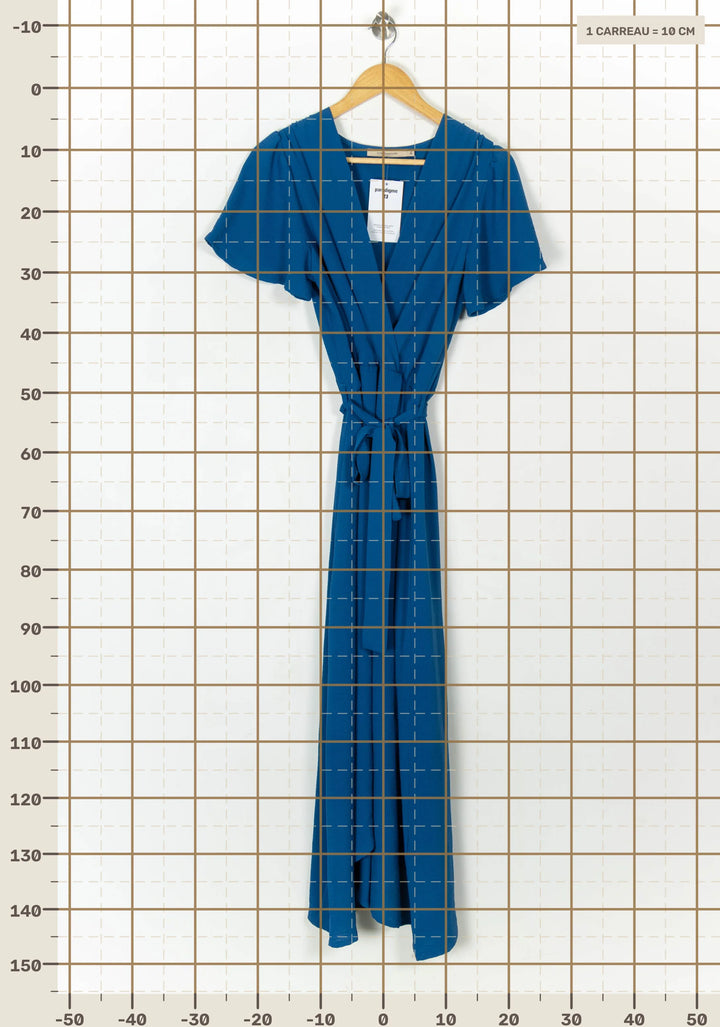 Robe Longue Bleue - Taille L/40 de la marque La Fée Maraboutée | PARAD121686 - Vendu par Paradigme - Image 4
