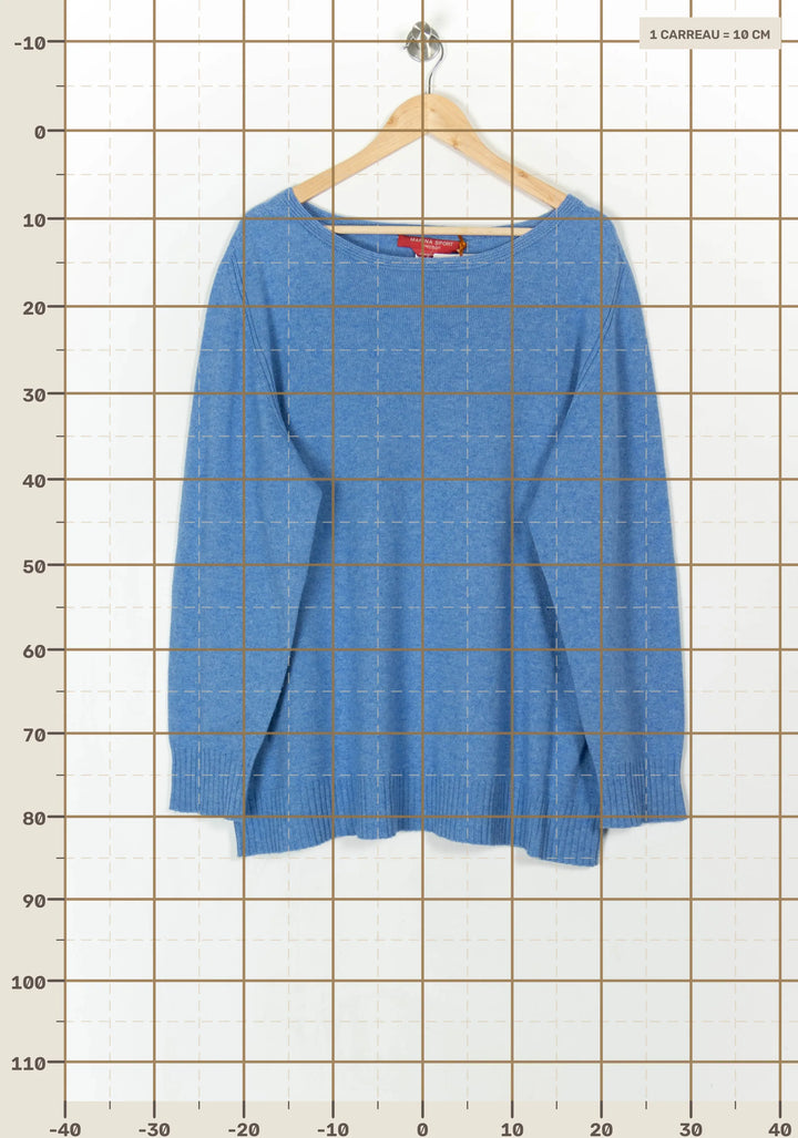 Pull Bleu - Taille XXL/44 de la marque Marina Rinaldi | PARAD121687 - Vendu par Paradigme - Image 4