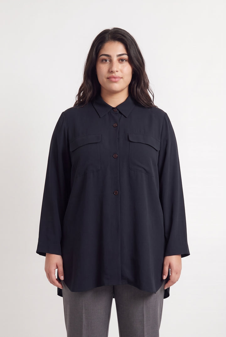 Veste Bleu Marine - Taille XXXL/46 de la marque Marina Rinaldi | PARAD121689 - Vendu par Paradigme - Image 1