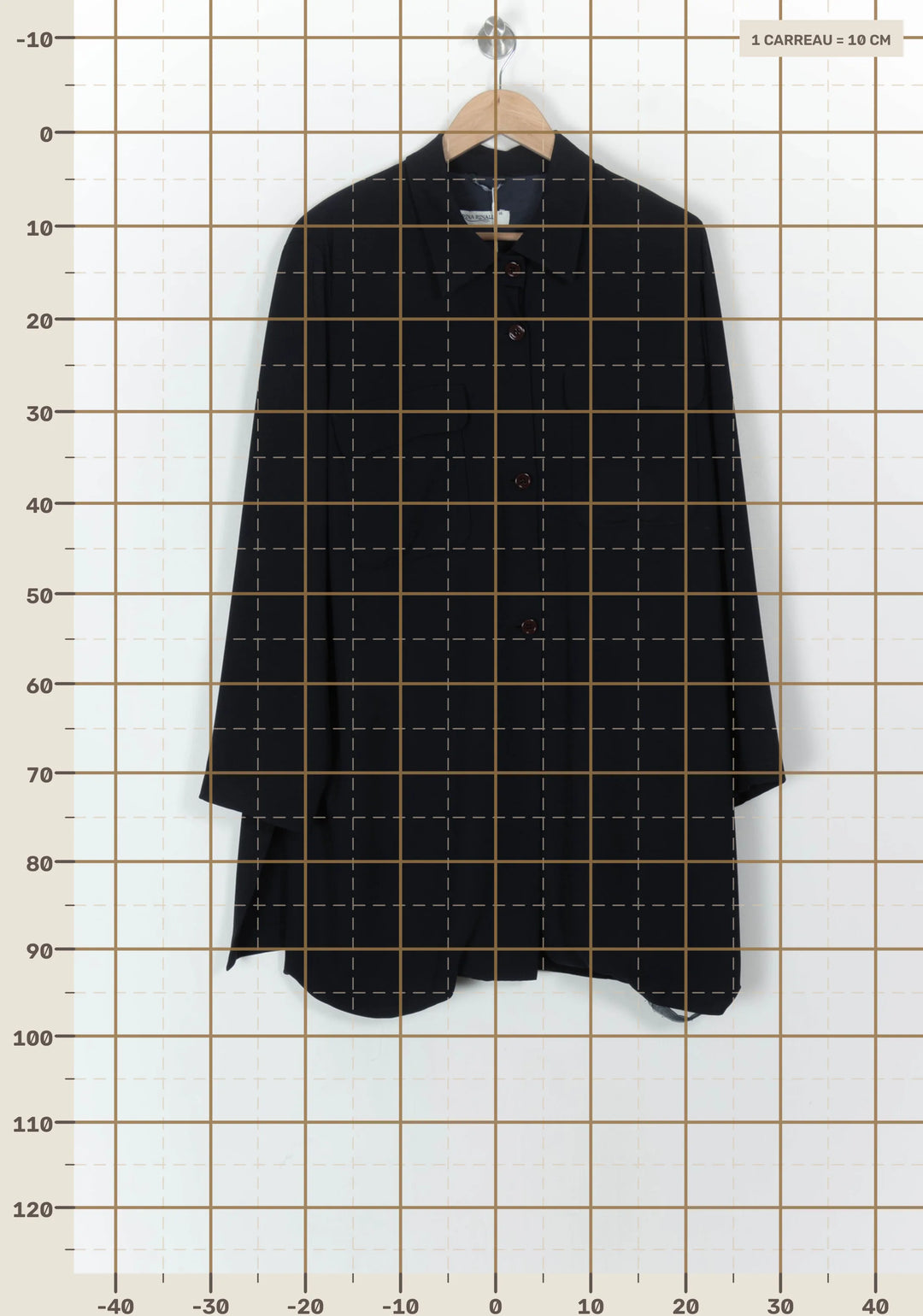 Veste Bleu Marine - Taille XXXL/46 de la marque Marina Rinaldi | PARAD121689 - Vendu par Paradigme - Image 4