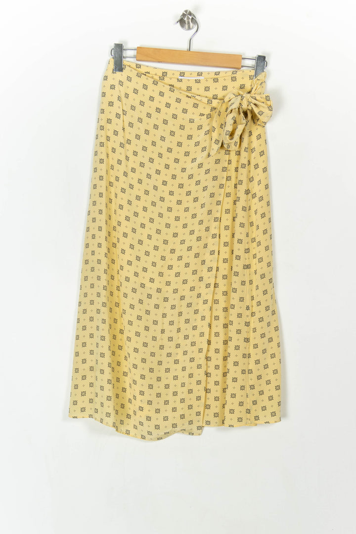 Jupe Portefeuille Jaune - Taille L/40 de la marque Claudie Pierlot | PARAD121691 - Vendu par Paradigme - Image 2