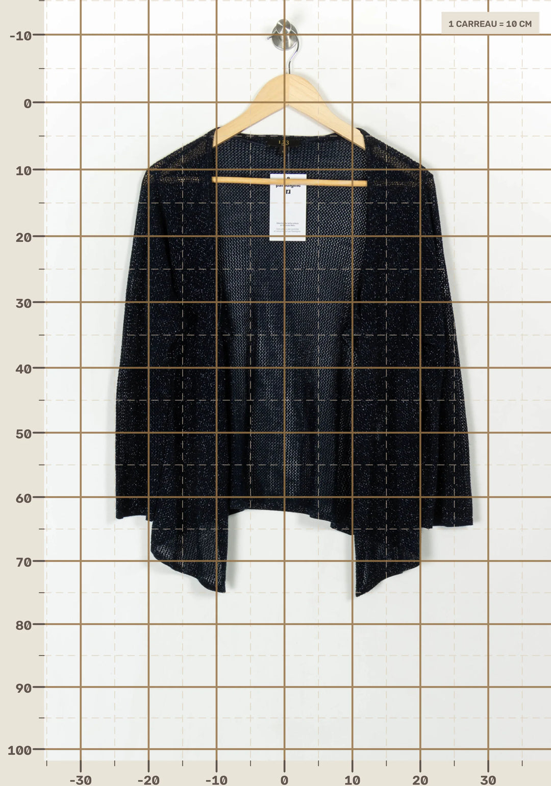 Gilet Bleu - Taille L/40 de la marque Maison 123 | PARAD121695 - Vendu par Paradigme - Image 4