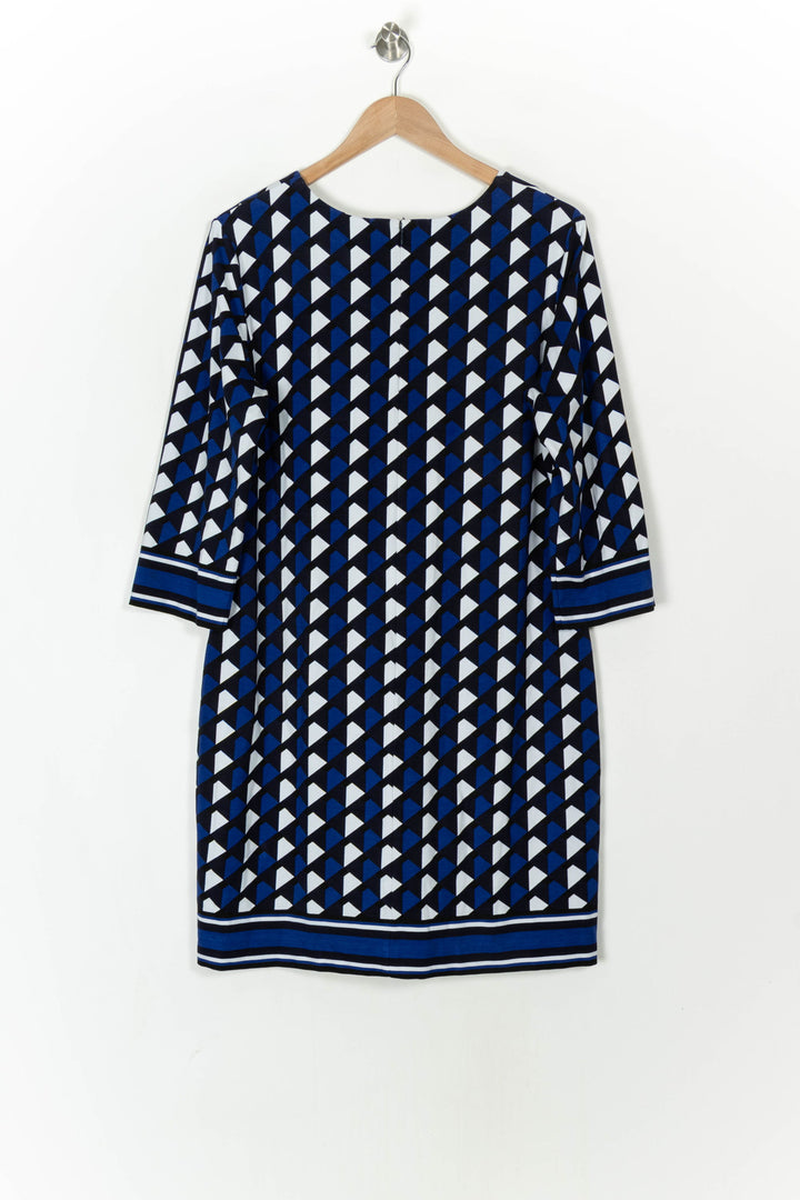 Robe Midi Bleue et Blanche - Taille XXXL/46 de la marque Maison 123 | PARAD121696 - Vendu par Paradigme - Image 5