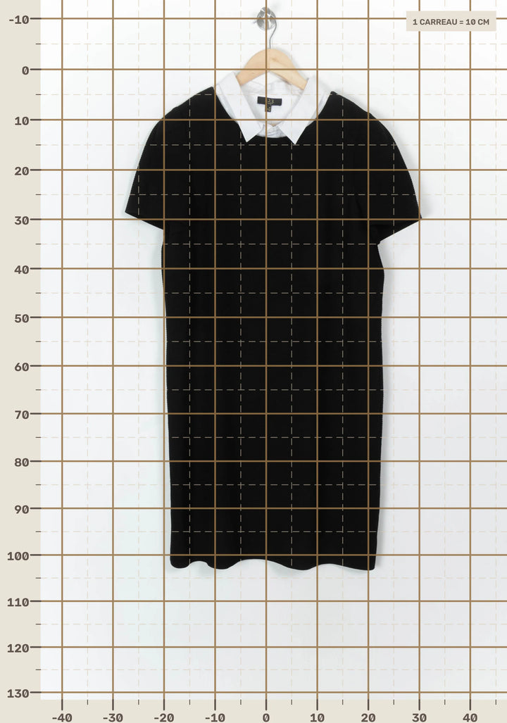 Robe Noire et Blanche - Taille XXXL/46 de la marque Maison 123 | PARAD121697 - Vendu par Paradigme - Image 4