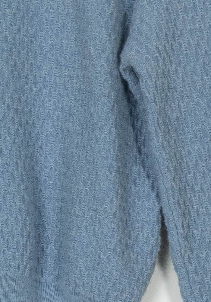 Pull Bleu à Col Rond - Taille S/36 de la marque Sandro | PARAD121699 - Vendu par Paradigme - Image 3