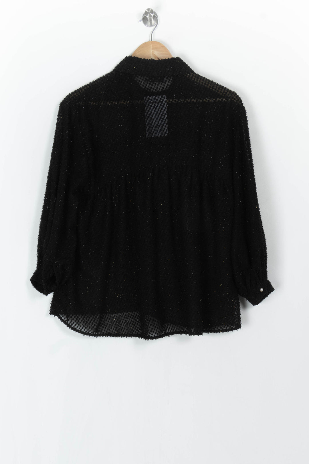 Chemise Noire - Taille S/36 de la marque Laura Laval | PARAD121701 - Vendu par Paradigme - Image 5