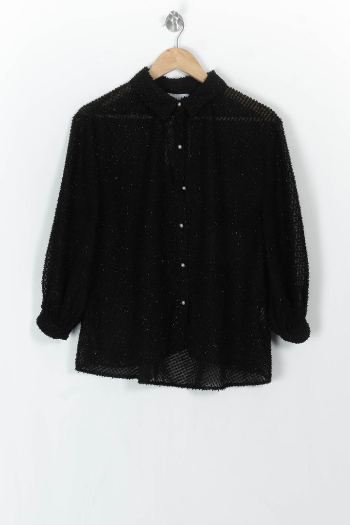 Chemise Noire - Taille S/36 de la marque Laura Laval | PARAD121701 - Vendu par Paradigme - Image 2